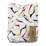 iZiv新生児1厚いおむつ付きオーガニック幼児防水/調整/再利用可能/洗えるポケット布おむつのフィット赤ちゃん0.5-3歳(カラートライアングル)