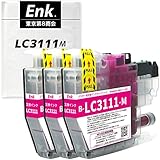 【Enk】製 LC3111M ブラザー用 互換インク 互換インクカートリッジ 残量表示あり 最新ICチップ搭載 国内梱包検品済み QRコード