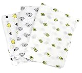 100% Cotton Muslin Baby Swaddle Soft Breathable Blankets - Set of 3 - 47x47 [並行輸入品]