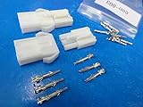＜2Ｐ自動車部品用コネクタB　JST EL-2P / ELR-02V互換品＞2個組 金具付＜con-802＞