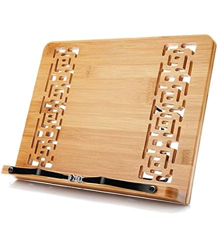 NAMON 2-in-1 Music Stand & Book Stand - Solid Wood, Adjustable Height (16.5" To 51"), Large 16.5x11.8" Panel - View #5