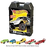 ホットWheels Molded 48 Car Case With AホットWheels 5 Car Gift Pack ( Colors and Styles May Vary ) by Tara 