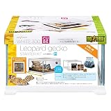 GEX EXOTERRA レプテリア レオパ飼育キットM 爬虫類用ガラスケージ 6点スターターセット ヒーター付 W31.6×D31.6×H19.2cm