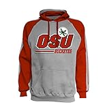 Ohio State Buckeyesグレー刺繍パーカースウェットシャツ M