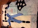Fun Little Doodles Baby Blanket Vintage Cars. Blue with Car Theme. Boys Blanket 30x45 in Size by SL 