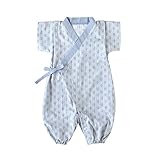 SOULEIADO じんべい2wayドレス ブルーグレー 50~70cm 18122015