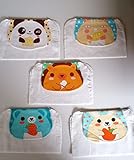 grepo　汗かきな子供に最適。可愛い汗取りパッド。5枚セット(汗取りシート、汗取りインナー)大判サイズ