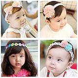 Lei*aloha ふわもこ! ベビー ヘアバンド 三つ セット パステル カラー 新生児 赤ちゃん 出産祝い 内祝い お宮参り 誕生日 100日記念 こどもの日 記念撮影 プレゼント (05 ピンク