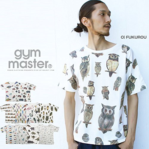 (ジムマスター) 総柄 ペイント Tee コットン クルーネック ジムマスター Tシャツ メンズ 半袖 カットソー ユニセックス メンズ レディース gym master