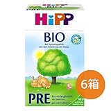 ヒップ(Hipp) プレー　オーガニック粉ミルク Pre(新生児から～) 600g*6(並行輸入品)/配送後4～6日でお届け [並行輸入品]