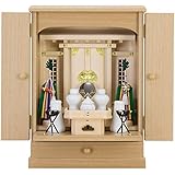 滝田商店ブランド 祖霊舎 モダン・家具調 神徒壇 18号 神具セット付 高さ53cm×巾38cm 神道 霊璽 ミニ 御霊舎 日本製