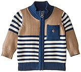 Kite 「カイト」 -  オーガニック・コットン - ボーダーニットカーディガン - Organic cotton - Stripy Knitted Cardigan (18-24M (92cm))