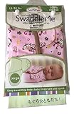 【もぐら☆ともだち！】100% コットン おくるみ Lサイズ Swaddle Me スワドル ミー もぐふきん (モンキー・ピンク　サイズＬ)