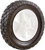Shepherd 8in. X 1-.75in. Plastic Hub Semi Pneumatic Rubber Tire 9613