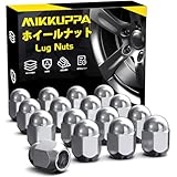 MIKKUPPA M12x1.25 ラグナット - 交換用 1993-2022 日産 アルティマ 1988-2022 日産 マキシマ 1997-2023 スバル フォレスター アフターマーケットホイール 20個 ブラック クローズドエンドラグナット