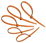Tach-It 8 x 40 Lb Tensile Strength Orange Colored Cable Tie (Pack of 1000) [並行輸入品]