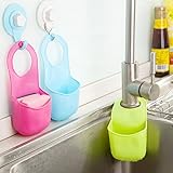 Generic Rose : 1pc kitchen sink shelf rack faucet basket storage rack kitchen storage sponge holder 