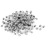 DealMux AC 250V 2.5Aクイックブローガラス管ヒューズガラスヒューズ5mmx20mmの100pcs