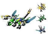 iBrick 4 IN 1 合体ドラゴン モンスター ブロック ＤIY 積み木型 立体パズル 知育玩具 お祝いプレゼント子供おもちゃ