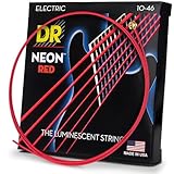 DR エレキ弦 NEON ニッケルメッキ レッド カラー コーテッド .010-.046 NRE-10