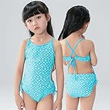 女の子 水着 ワンピース 子供水着 キッズ水着 ドット柄 スクール水着 スイムウエア ワンピース ドット柄 女の子 子供水着 みずぎ かわいい ドット柄 水着 オシャレ ワンピース スイムウエア ブル