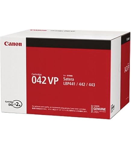 Canon トナーカートリッジ 042VP 2個入り　未開封品 Amazon.co.jp: CRG-042VP 純正 トナ-カ-トリッジ042VP 2本パック 2個入