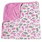 Silkberryベビー竹unisex-baby新生児Receiving Blanket カラー: ピンク
