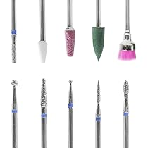 Amazon | ネイルマシン用ドリルビット 10点セット ネイルビット 耐久性