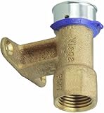 Viega 94632 PureFlowゼロLeadブロンズPex押しFireスプリンクラアダプタwithオス、3 / 4インチ1 / 2インチ押しX Female Npt