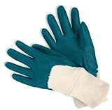 MCR Safety 97980S Predator Economy Palm Coated Gloves with Interlock Lined and Knitted Wrist Blue/Wh