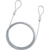 サンワサプライ セキュリティワイヤー(ワイヤー長2.0m/直径3.5mm) eセキュリティシリーズ SLE-1W-2
