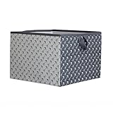 Bacati Arrows Storage Box, White/Grey, Large by Bacati