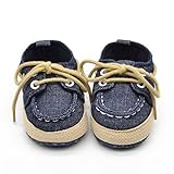 VIASA Baby Girl Soft Sole Sneaker Toddler Shoes (0~6 Month, Dark Blue) by VIASA