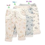 Biquette (ビケット）長丈パンツ (80～130cm) キムラタンの子供服 レッド 100 (32235-154)