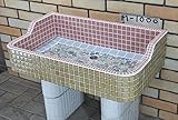M1000 レトロなタイル流し台MサイズM-1000 タイル流し シンク