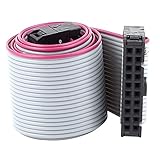 uxcell　IDC　フラットリボンケーブル　48cm 20-Pin 　20ウェー　2.54mm　ピッチ　メス－メス