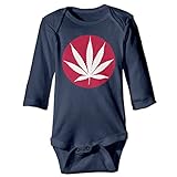 Sasa85 日本 紅葉 秋が来た イラスト 長袖ボディースーツ ベビー服 おくるみ 新生児 暖かい ライトブルー 6 M