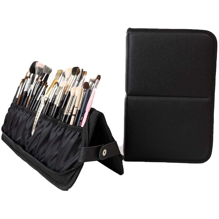 Amazon | メイクブラシケース 大容量 折りたたみ 自立 立てる 化粧筆