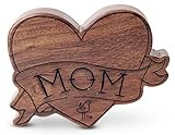 Finn + Emma Natural Wood Baby Boy Rattle Teether - Mom Tattoo [並行輸入品]