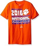 NCAA Clemson Tigers Boys National ChampsカーブNation半袖teenational ChampsカーブNation半袖Tシャツ、オレンジ、M ( 10 – 1