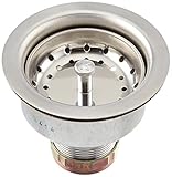 Keeney 1432ssプレミアムDeep Cup Sink Strainer with固定支柱バスケット、ステンレススチール