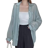 Amazon | [J.STORE] シアー シャツ レディース トップス 夏 春 夏服 