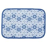 タイル柄 接触冷感ピローパッド 【43×63cm】 ブルー