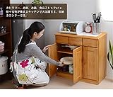 キッチンラック 食器棚 キッチンカウンター キャスター付 キッチン収納カウンター 3列