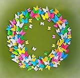 ElecMotive 60 Pcs 5 Packs Beautiful 3D Butterfly Wall Decals Removable DIY Home Decorations Art Deco