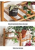 LXLA- 多肉植物フラワーポットスタンドリビングルームマルチレイヤーディスプレイシェルフソリッドウッドバルコニー屋内植物棚3,4,5,6層 (サイズ さいず : 50×24×63cm)
