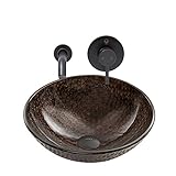 Vigo vgt887容器シンクと蛇口コンボ16 – 1 / 2 "銅シールド容器シンクwith、 VGT887 1