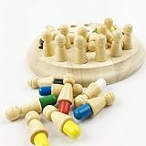 Waldorf Wooden Montessori Materials Baby Wooden Toys Memory Chess For Children Kids [並行輸入品]