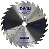 IRWIN Tools Classic Series Steel Corded Framing/Ripping Circular Saw Blade, 7 1/4-inch, 26 Tooth (11