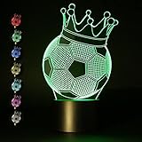 3 Jokers 3d Illusion Footballランプ夜間ライトUSB電源7色変更タッチスイッチAmazingテーブルデスクランプ子供ギフトホーム装飾 ARBFS-2886